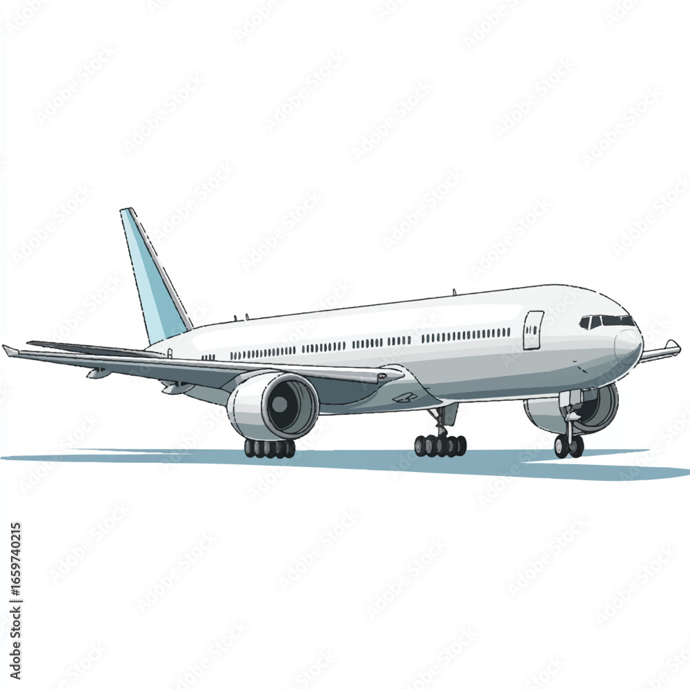 Obraz premium a modern commercial airplane