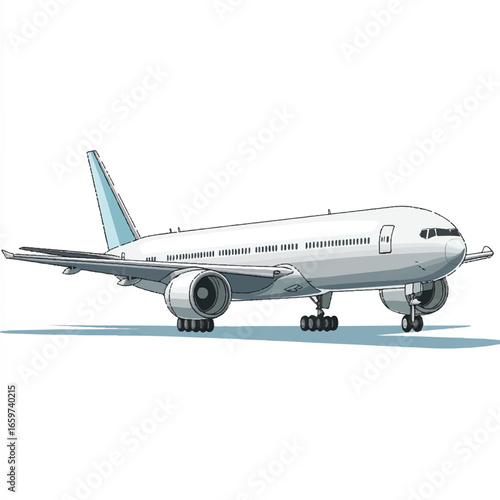 a modern commercial airplane
