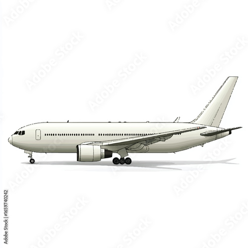 a modern commercial airplane