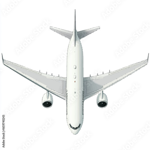 a modern commercial airplane