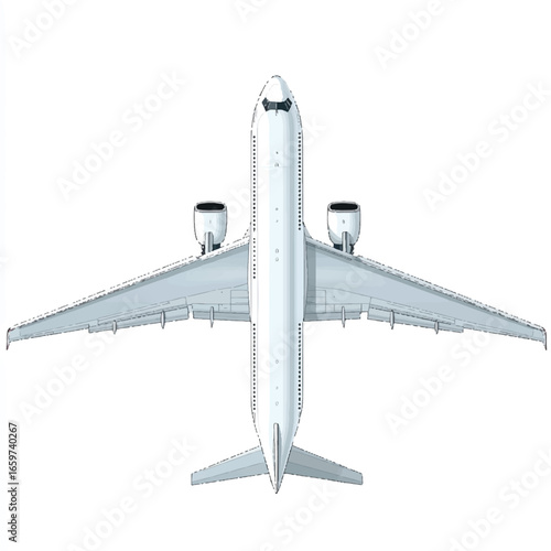 a modern commercial airplane
