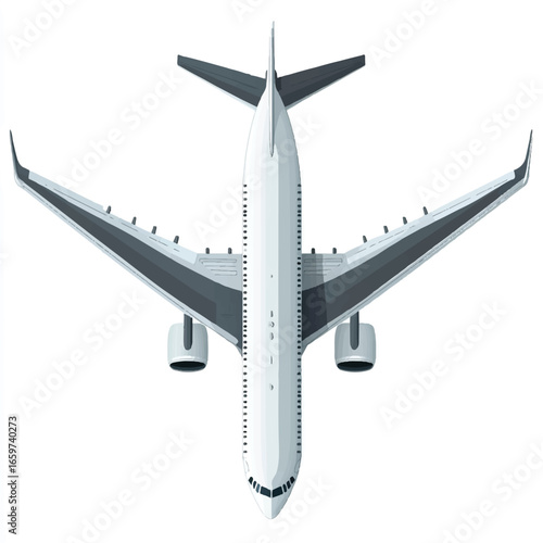 a modern commercial airplane