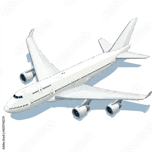 a modern commercial airplane