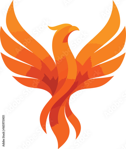 fiery bird tattoo