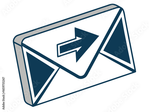 Cute, stylized illustration of a mail box. A simple, hand-drawn vector graphic of a mail box, perfect for branding, logos, or social media posts.