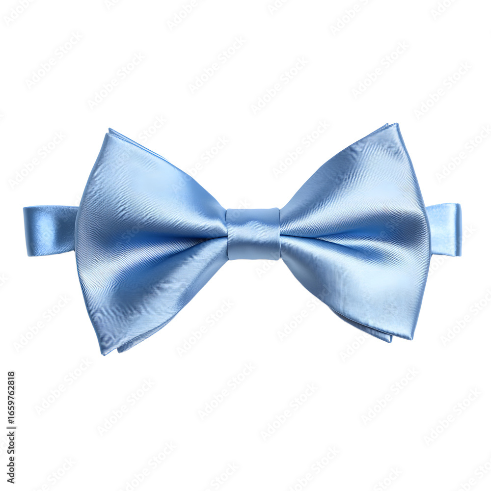 Naklejka premium Elegant Blue Bow Tie Isolated on White Background for Formal Events and Fashion Accessories