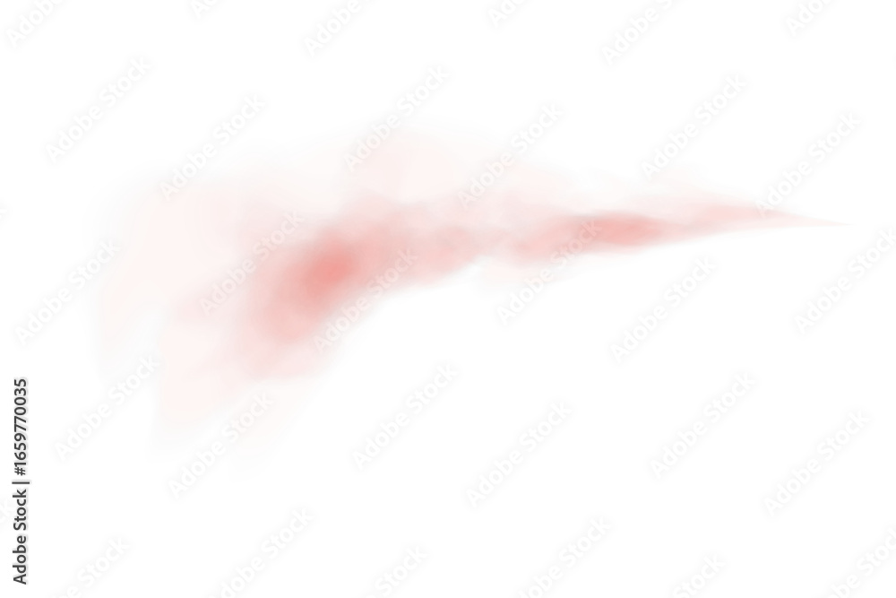 Obraz premium Transparent Red Cloud Effect with Soft Mist and Vapor Texture