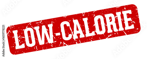 low-calorie rectangular sign. low-calorie stamp