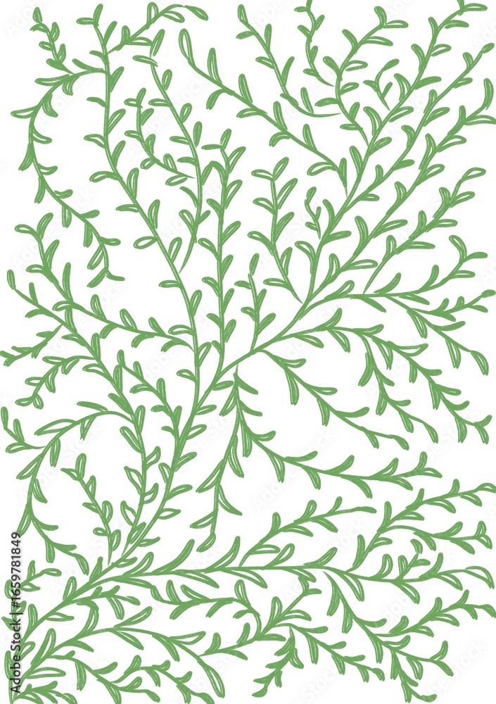 Fototapeta premium Seamless plant pattern