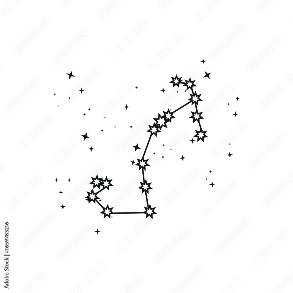 Obraz premium Constellation Zodiac Star