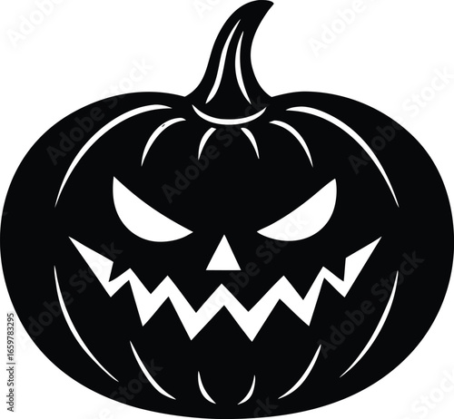  pumpkin jack o lantern silhouette design  