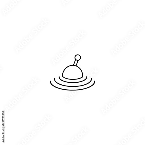 Fishing icon flat vector design.