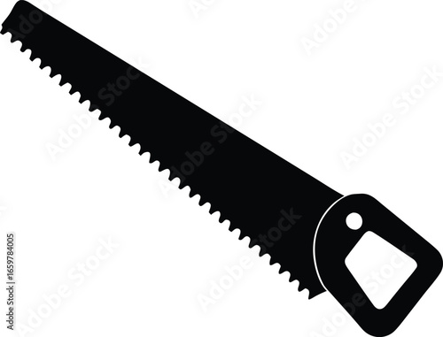  handsaw tool silhouette design  