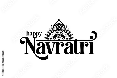 Festive Navratri Typography