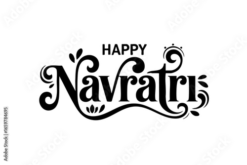 Festive Navratri Typography