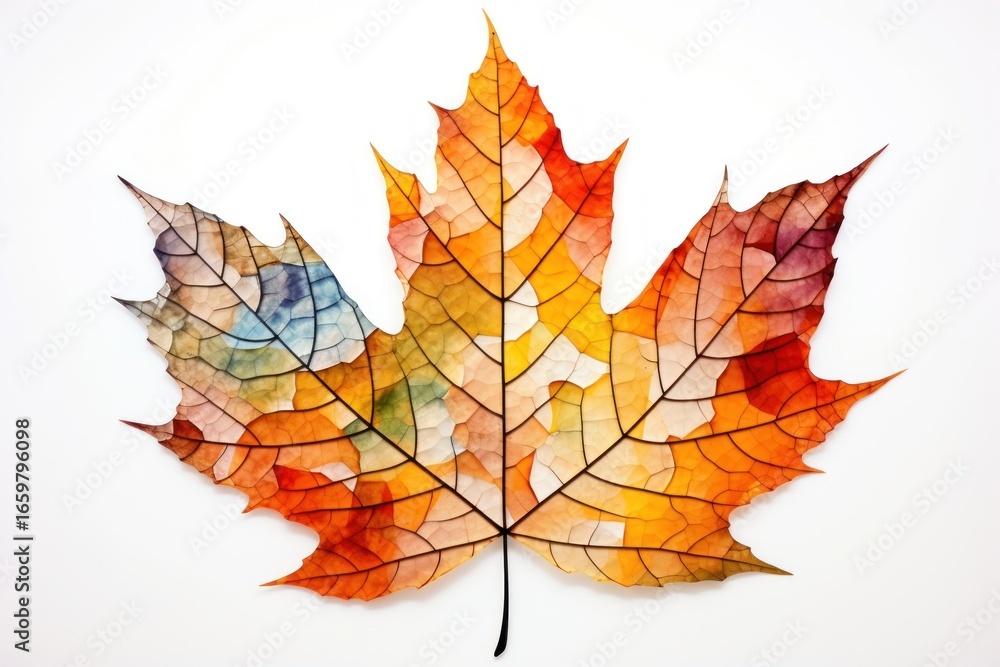 Obraz premium Fall leaf maple plant tree.