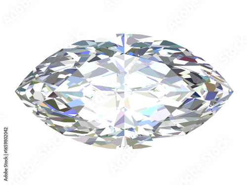 sparkle marquise-cut diamond, a classic and elegant gemstone shape known for its elongated, pointed ends.