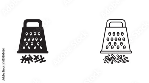 Cheese grater with transparent background