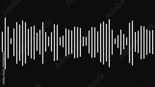 Wallpaper Mural Equalizer icon. Sound wave and vibration icon, vector, silhouette design. Soundwave frequency icon. Digital voice recorder audio wave vector symbol. Torontodigital.ca