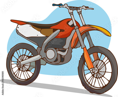 vector illustration of a motorcycle