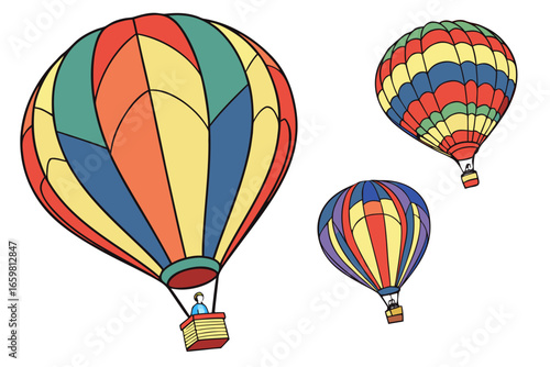 hot air balloons