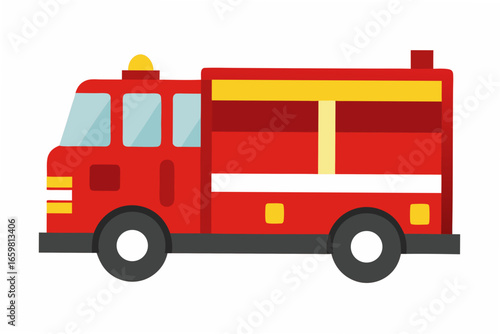 red fire truck
