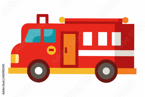 red fire truck