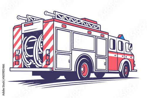 fire truck vector illustration