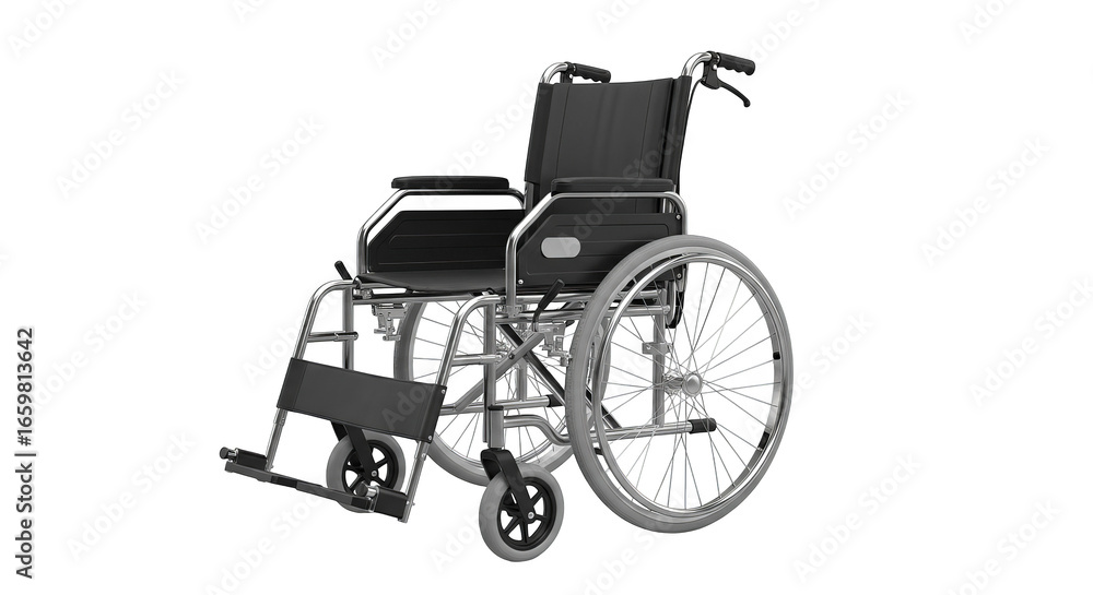 Fototapeta premium Manual Wheelchair Medical Equipment 3d Render