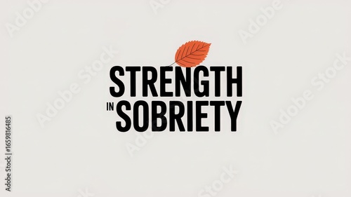 Charming minimalist card conveying a powerful message about resilience in sobriety through striking design and thoughtful simplicity. Go Sober For October — October