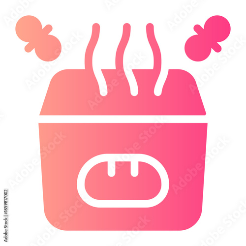 food waste gradient icon