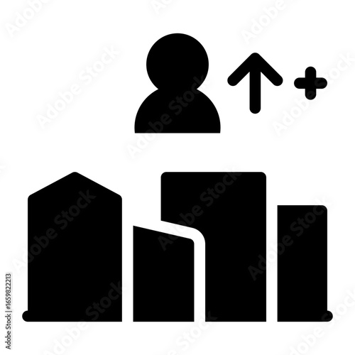 crowd glyph icon