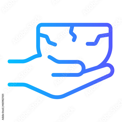 beggar gradient icon