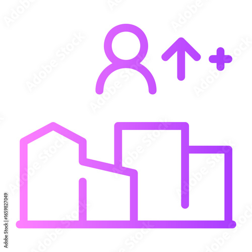 crowd gradient icon
