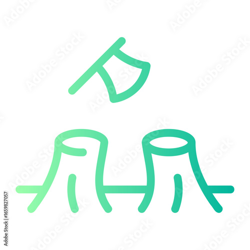 deforestation gradient icon