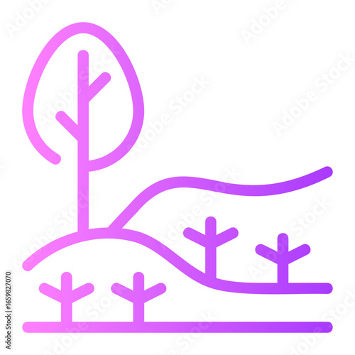 deforestation gradient icon