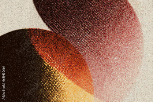 Vintage Gradient Halftone with Warm Tones