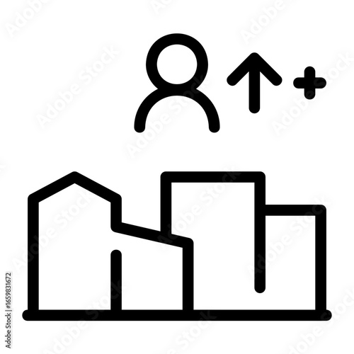 crowd line icon