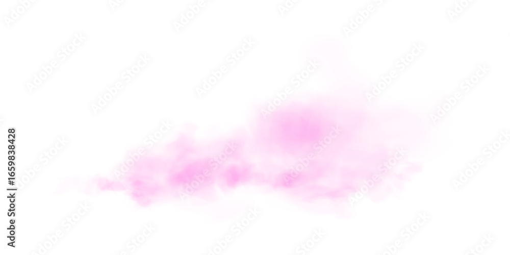 Fototapeta premium Light Pink Smoke PNG Transparent Cloud Effect with Soft Mist and Vapor Texture