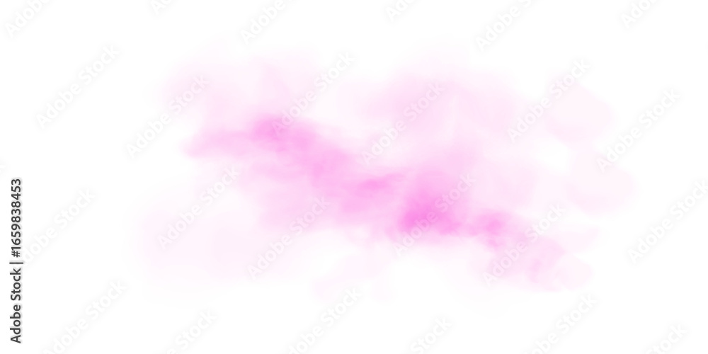 Obraz premium Light Pink Smoke PNG Transparent Cloud Effect with Soft Mist and Vapor Texture