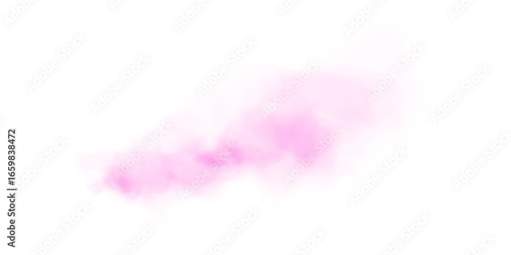 Obraz premium Light Pink Smoke PNG Transparent Cloud Effect with Soft Mist and Vapor Texture