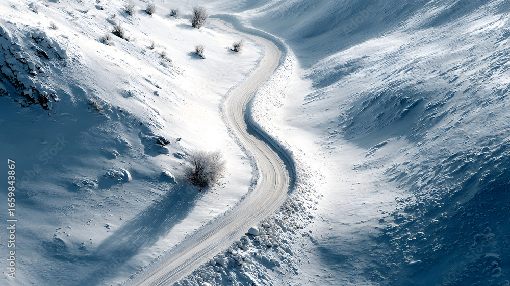 Fototapeta premium snow, winter, cold, ice, white, nature, frozen, landscape, sky, track, blue, ski, texture, frost, mountain, snowy, season, sea, road, abstract, pattern, water, day, trace