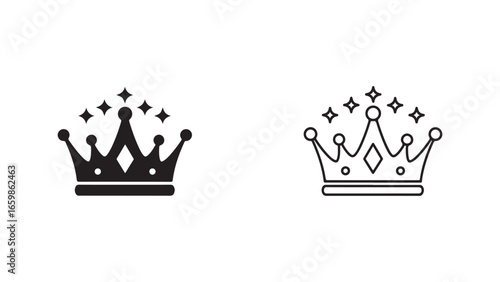 Crown icon with transparent background