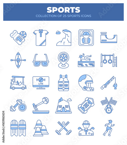 Collection of 25 Sport Icons. Summer. Winter. Extreme. and More!