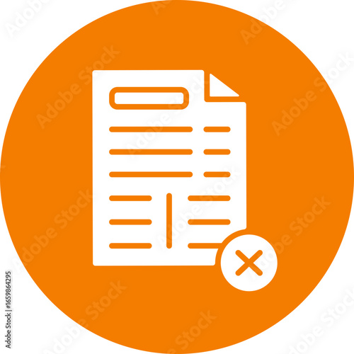 Denial circle icon, denial icon – refusal, rejection, cancel symbol, access denied concept, denial, refusal