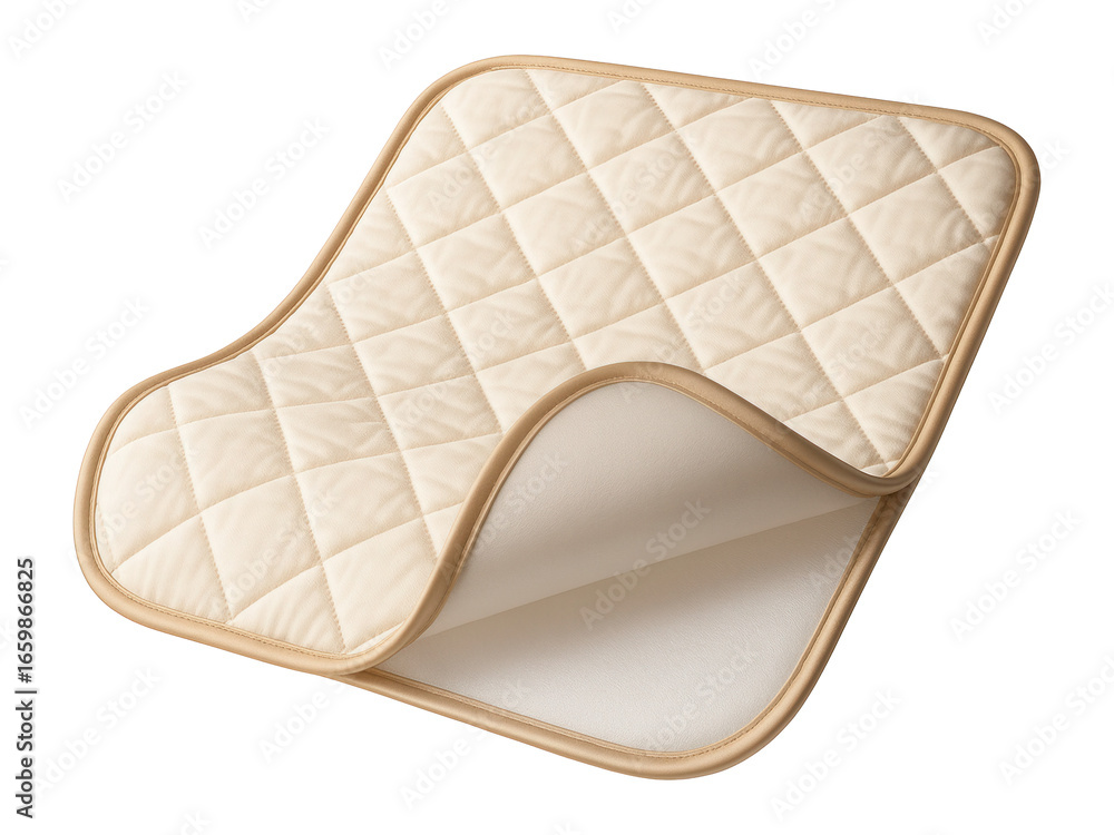 Soft absorbent underpad for use on a recliner chair in a living room to catch any potential spills. Soft absorbent underpad for use on a recliner chair in a living room to catch any potential spills.