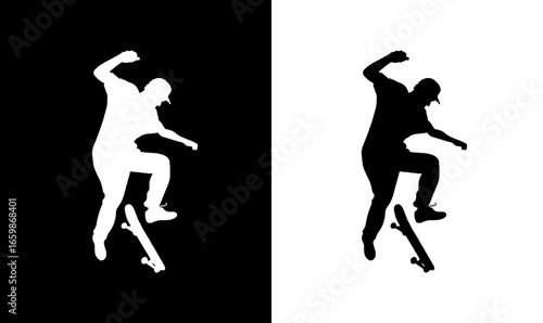 sport silhouette vector illustration, skate silhouette vector illustration, art, vector, symbol, design, illustration, icon, icons, web, abstract, sport, boy, man, cricket, hockey, ball, bat, sports,