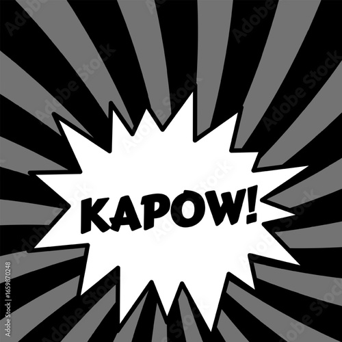 Vector Text Illustration For Kapow.