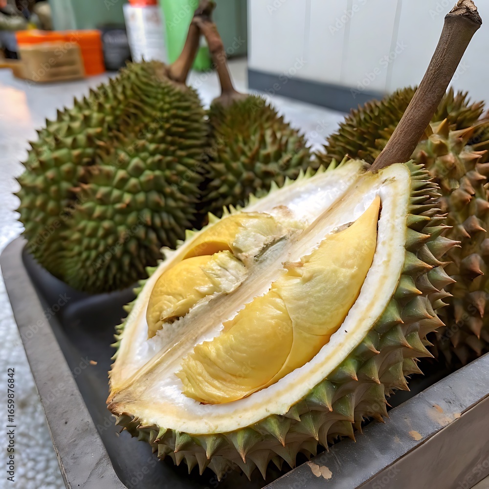 Fototapeta premium durian fruit in thailand