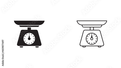 Scale icon with transparent background